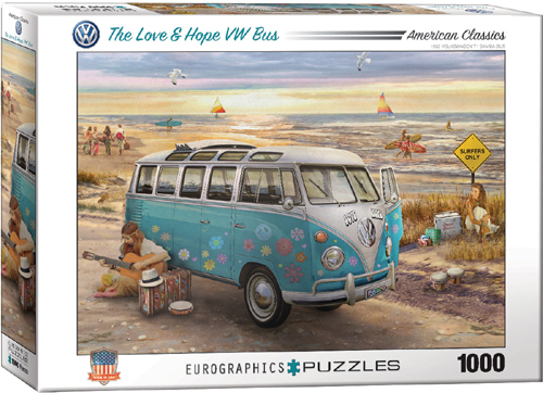 LOVE & HOPE VW BUS JIGSAW PUZ
