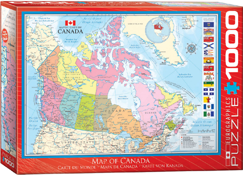 MAP OF CANADA JIGSAW PUZZLE