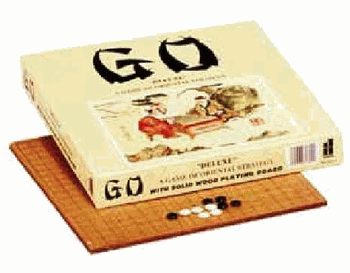 GO GAME WITH WOOD BOARD
