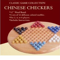 CHINESE CHECKERS WITH MARBLES