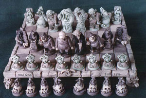 Horror Classic CeramicChess Set