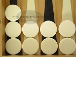 15"" BACKGAMMON/IVORY