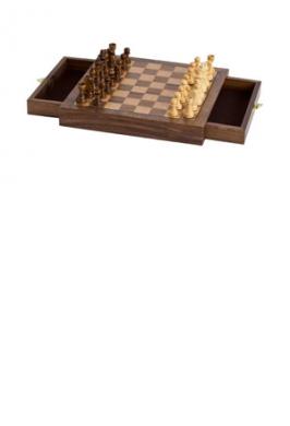 CHESS SET WOOD MAGNETIC 10"