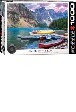 LAKE LOUISE-CANOES ON THE LAKE JIGSAW PUZZLE
