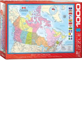 MAP OF CANADA JIGSAW PUZZLE