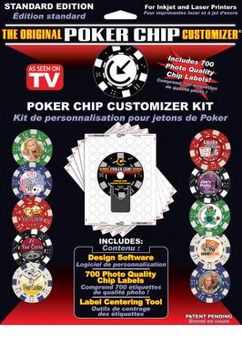 POKER CHIP LABELLING KIT