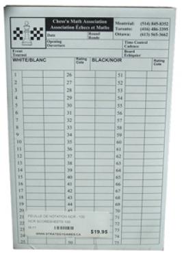 NCR SCORESHEETS 100
