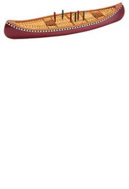 CRIBBAGE BOARD - CANOE