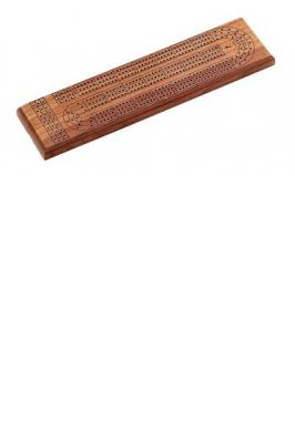 CRIBBAGE IN WALNUT METAL PEGS
