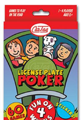 CAR TAG LICENSE PLATE POKER
